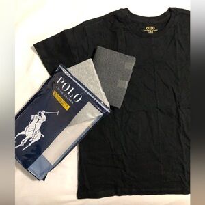 Polo ralph lauren.3 classic cotton crew.Boys. RUNS SMALL.